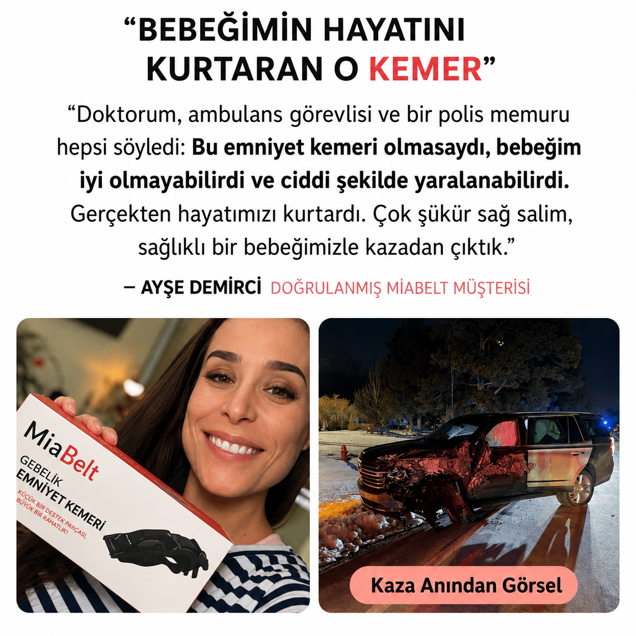 MiaBelt Gebelik Emniyet Kemeri